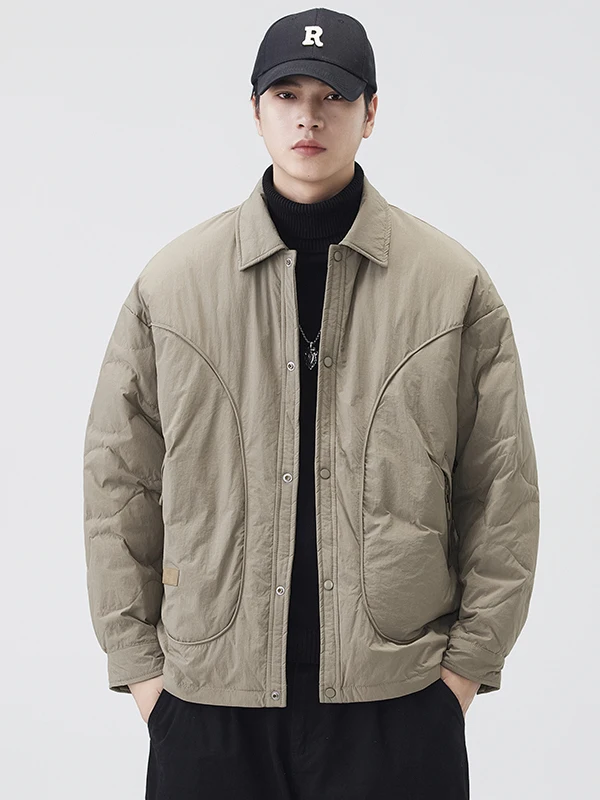 

Американская ретро-куртка с воротником-стойкой, легкая повседневная рабочая куртка, теплая модная осенне-зимняя новинка, мужская одежда