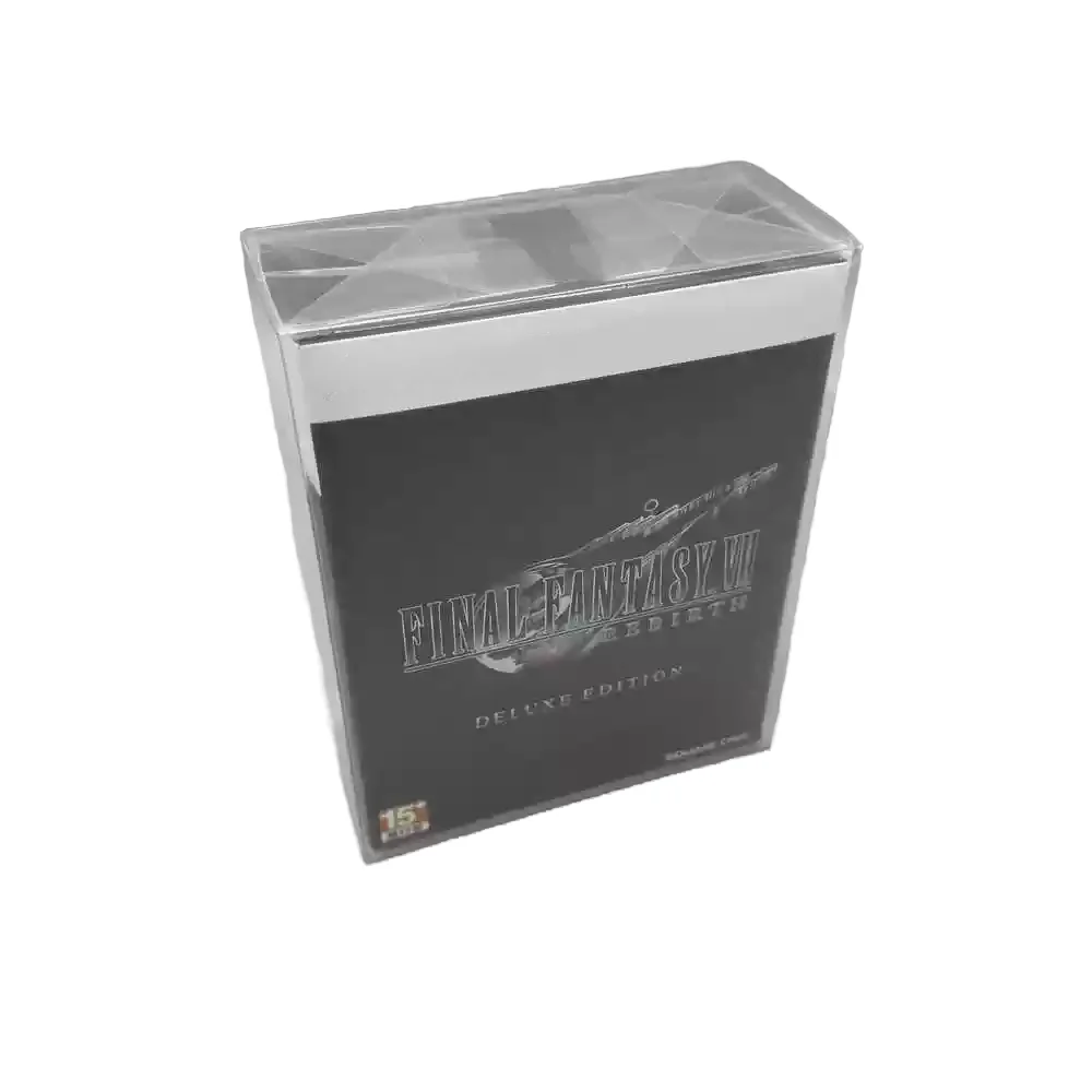 Pudełko PET na PS5 Final Fantasy VII Rebirth/FF7Game Shell Collect Display Box Transparent Protector Sony Accesorios