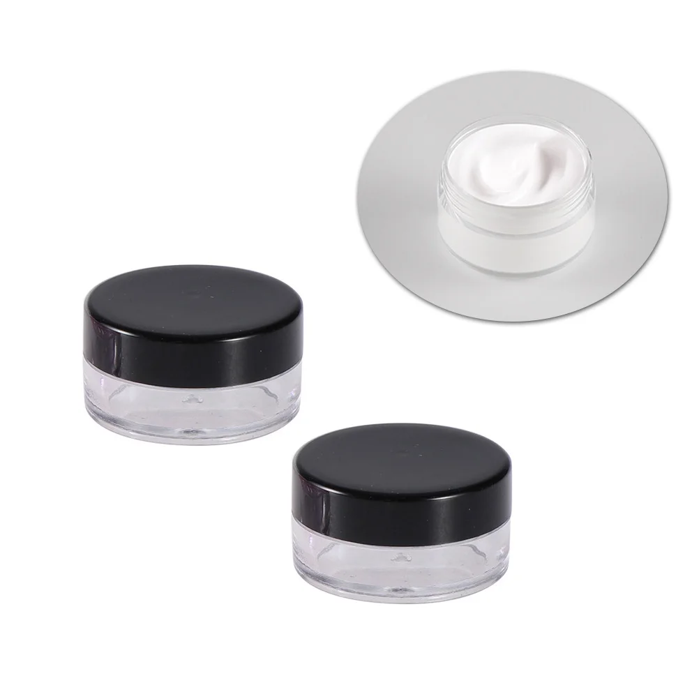 

10pcs 5g Empty Bottle Travel Sample Container for Facial Cream Shampoo Lotion (Black) travel bottle