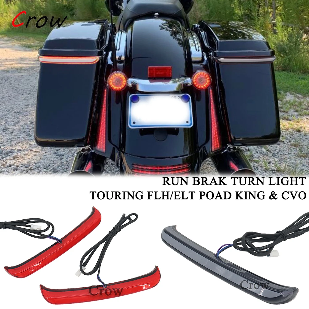 

2014-2022 NEW LED REAR TRACER SADDLEBAG LIGHTS RUN BRAKE TURN SIGNALS FOR Harley Touring Road King CVO Electra Glide FLH/FLT