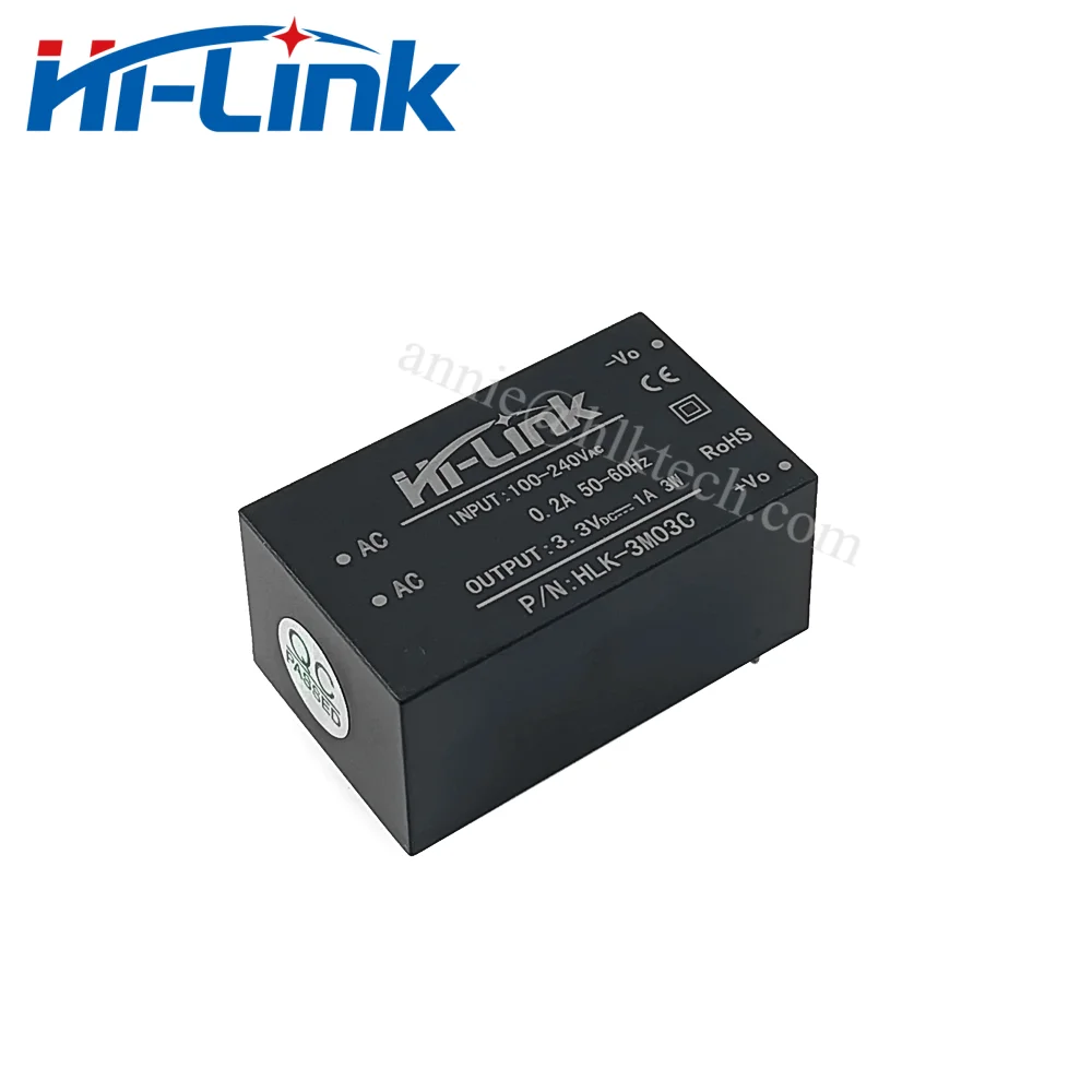 Hilink New 220V to 3.3V 5V 9V 12V 15V 24V 3W C Series AC DC Built-in EMC Circuit  Isolated Power Supply Module HLK-3M05C
