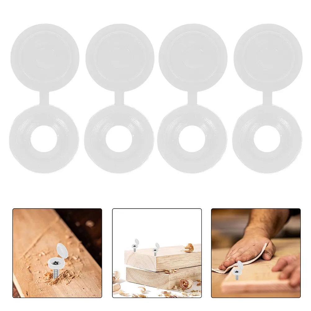 

200 шт. защитных колпачков для винтов, откидные пластиковые заглушки для саморезов, для мебели, шкафов, гардеробов, декоративных винтов