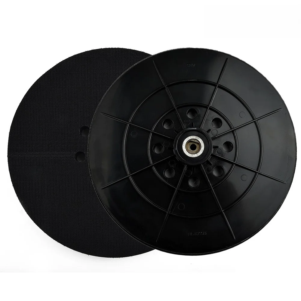 Dustless Drywall Sander Backup Pads 9 Diameter 2PCS, Easy Disc Change 8hole Sanding Disc Polishing Pad