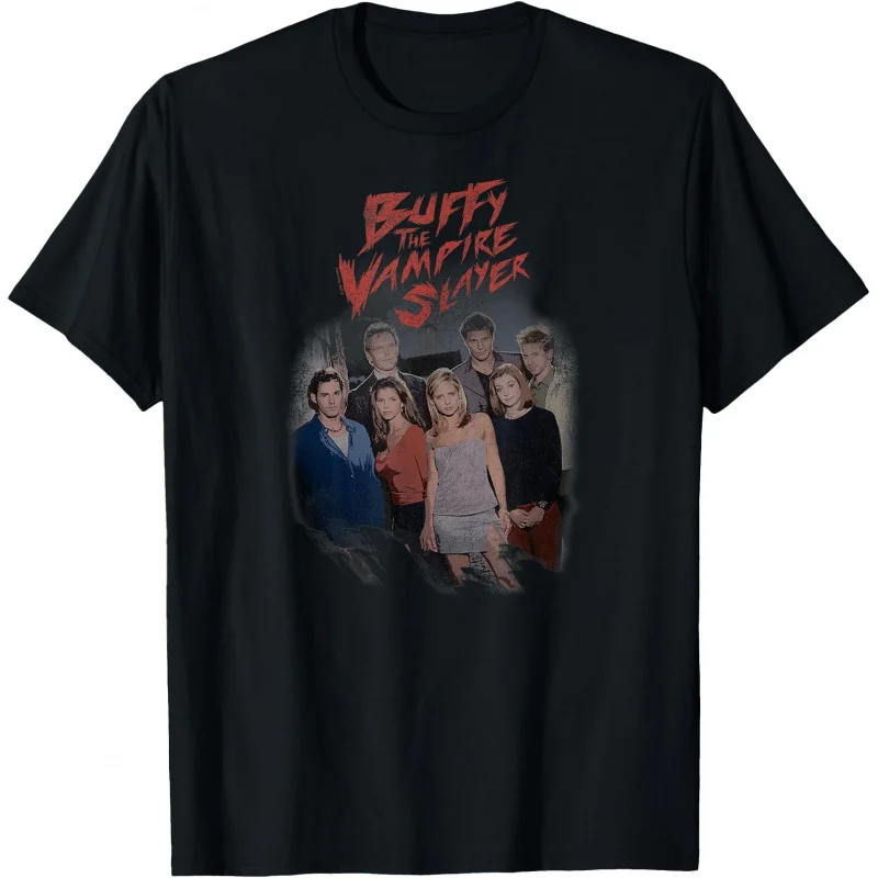 

0423 Buffy The Vampire Slayer Gift t shirt 100% cotton printed Tee Crew Neck Short Sleeve Graphic clothes All size tops S-6XL