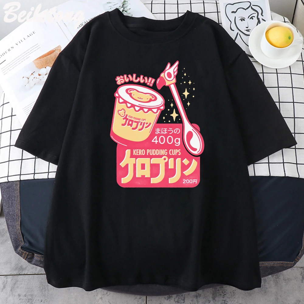 Harajuku High Street Anime giapponese stampa magliette da donna estate Casual allentato Oversize o-collo manica corta top Tees Unisex