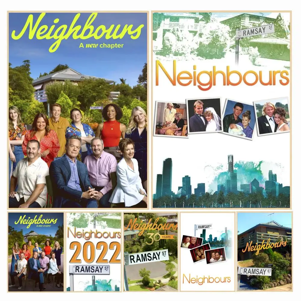 tv series N-Neighbours-S Painting Calligraphy Boho Botanical Decor for Living Room Elegant Home Style