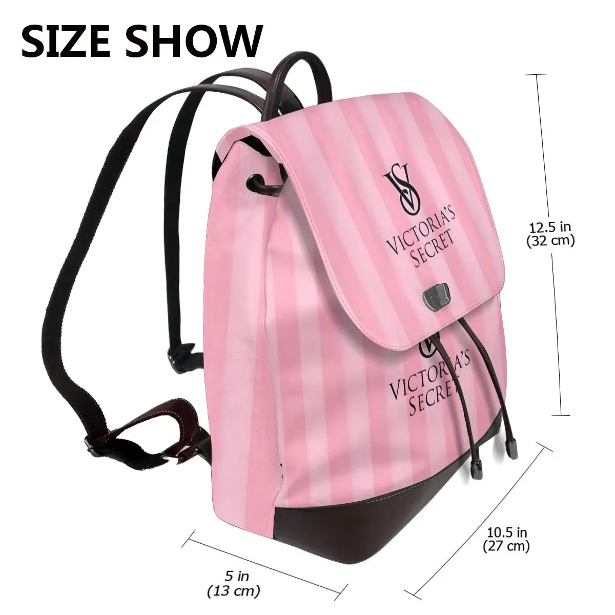 Water-Resistant Leather Backpack Like-victoria-pink-secret for Women Chic and Practical Bag for School, Office, or Weekend Trips