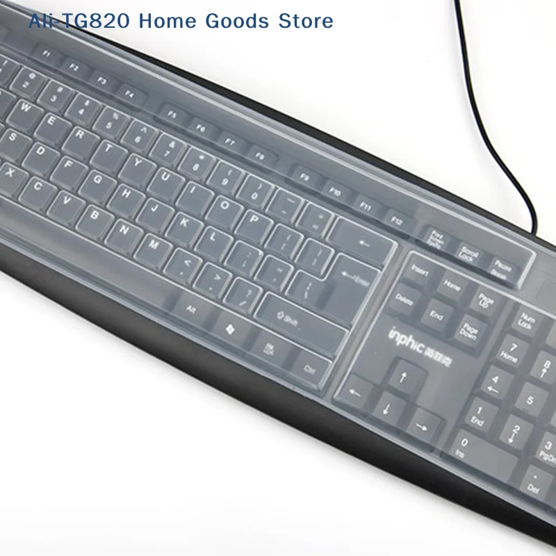 [TG820]Universal Dustproof Silicone Desktop Computer Keyboard Cover Skin Protector Film Cover Keyboard Film