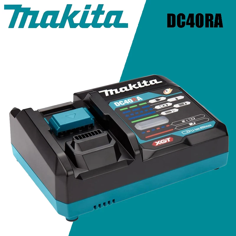 

Makita DC40RA 40V Rapid Optimum Max XGT Rapid Charger Digital Display 40V Lithium Battery Charger Dual Fan Radiating Charger