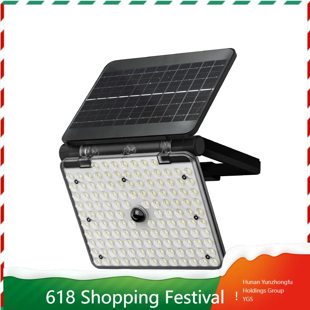Multi Purpose Solar Powered Outdoor Light Sensor Wall Flood Lamp For Yard Gate Village Exterior Garden Lighting