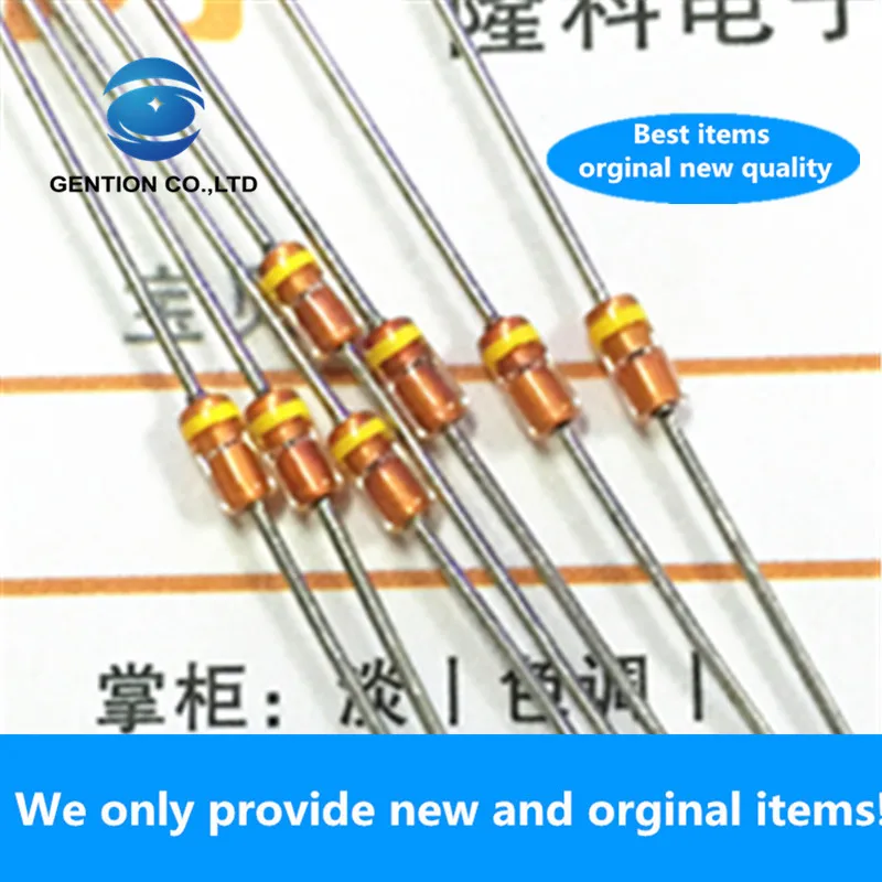 30PCS 100% New original 1S2473 original DO-35 switching diode IS2473 straight plug yellow ring