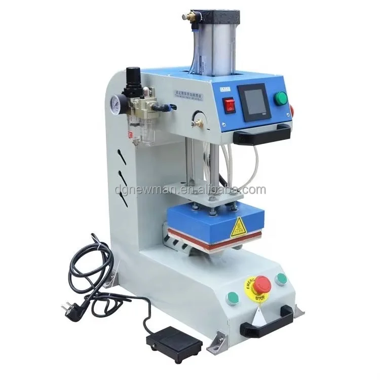 

Pneumatic Heat Press Machine One Table Label Logo 100*100mm Heat Press Machine