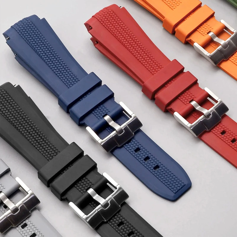 20mm Silicone Rubber Strap for Swatch X Omega joint MoonSwatch Curved End Sport Stainless Steel Buckle Watch Band Bracelet