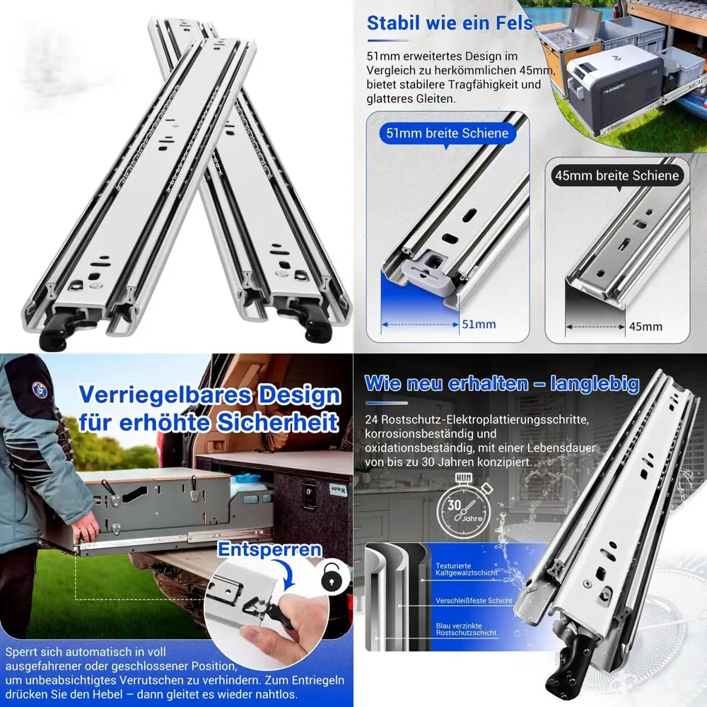

Усиленные запираемые направляющие для металлических шкафов, 14-40 дюймов, грузоподъемность 100 фунтов, пара 34-дюймовых направляющих