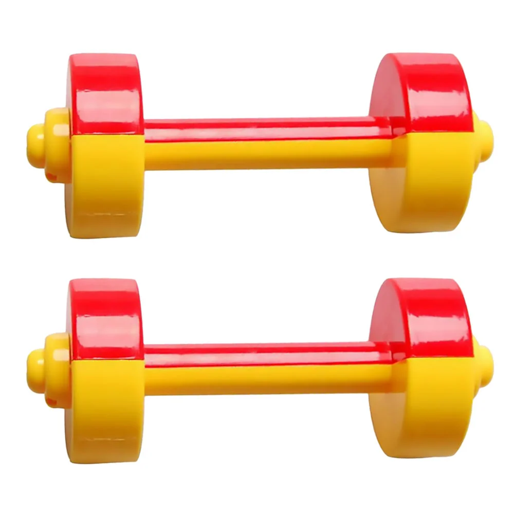 Fitness Barbell chico regalos fingir niños suministros brazo músculo mancuerna para juguetes bebés