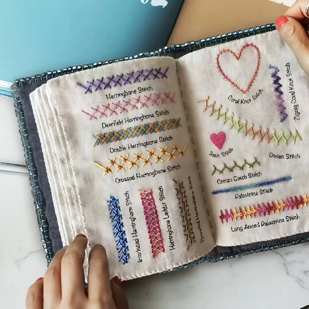 1 Set of Embroidery & Stitch Books, DIY Sewing Pattern Books