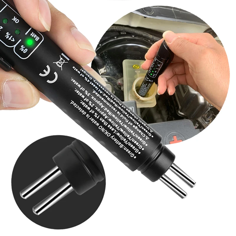 

Car Repair Inspection Tools Auto Brake Fuid Brake Oil Testing Pen Brake Fluid Tester Oil Quality Test LED Display Testing Tools