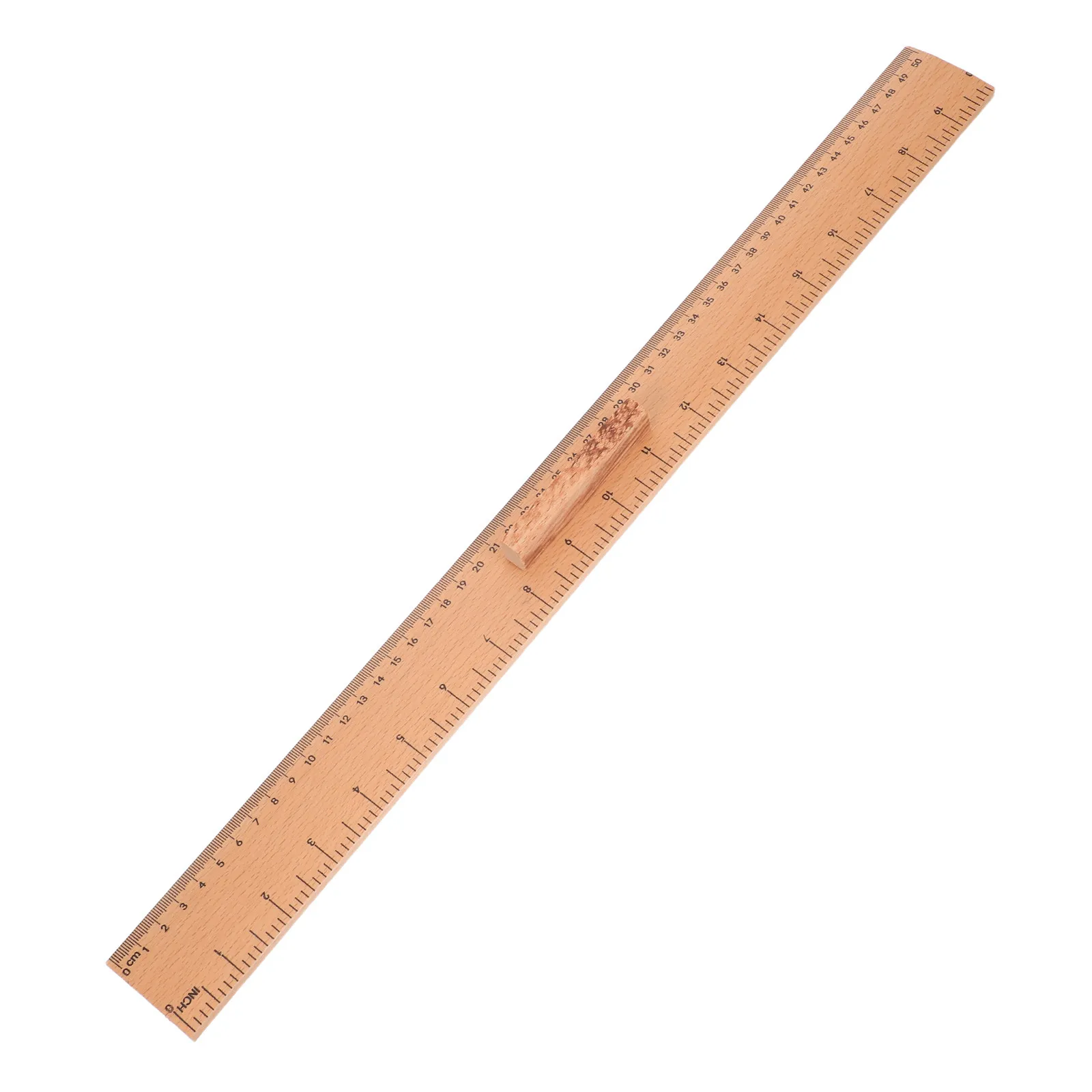Smooth Lightweight Wood Ruler Dual-Scale for Sewing Quilting Fabric Cutting Dressmaking Craft Projects Classroom Teaching