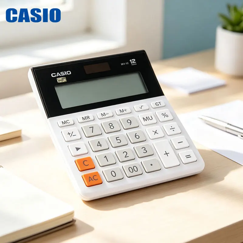 Casio MH-12/DH-14/DH-12 Minimalist Business Calculator - Large Numbers Clearly Displayed - Business Ledger Calculation