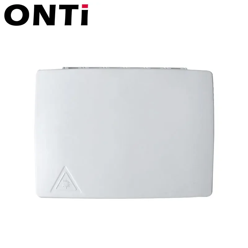 ONTi 10pcs / lot Fiber Optical Terminal Junction Box,4-Port Fiber Panel Box Desktop Place SC FC LC Adapters for FTTH,FTTO,FTTD