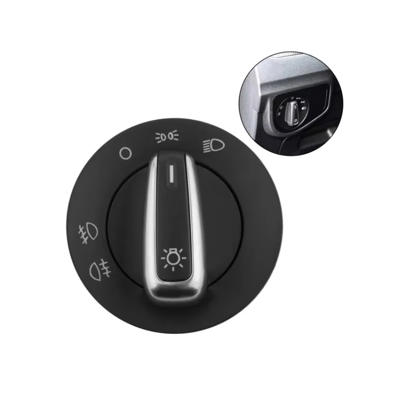 Chrome Headlight Fog Light Switch 3BD941531A For VW Passat B5 B5.5 Golf Bora Jetta MK4 New Beetle Auto Parts 100008665 view 2