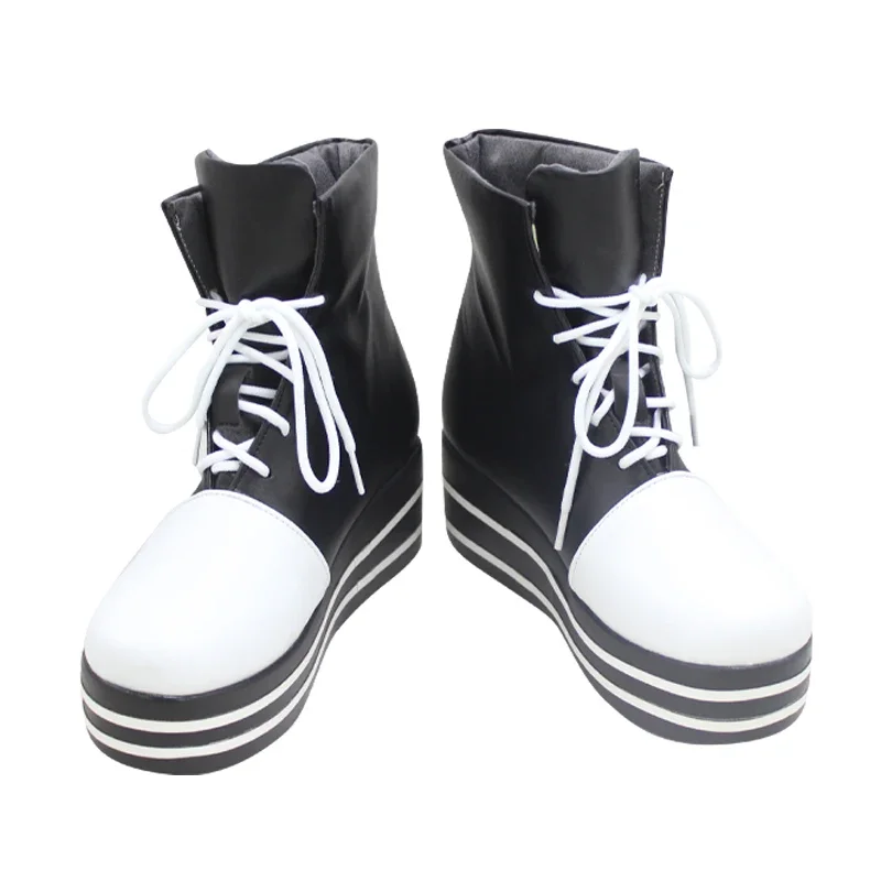 

PJSK Vivid BAD SQUAD Miku Cosplay Shoes Game PU Leather Shoes Halloween Party Boots Custom Made