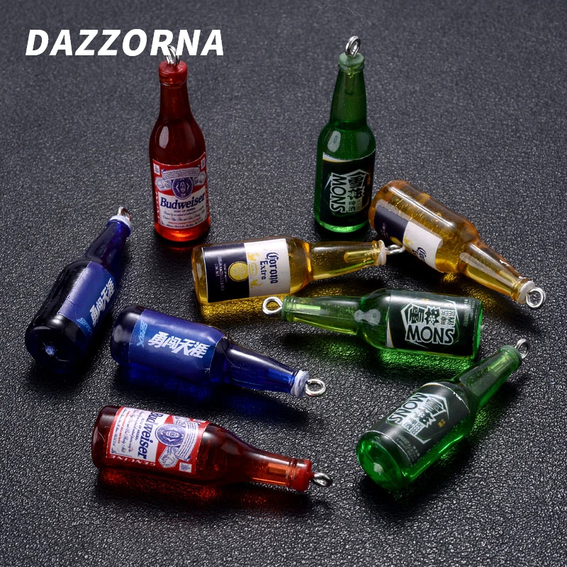 10 قطعة 12x22 مللي متر موضة الراتنج الصودا يمكن قلادة نمط محاكاة دلاية من الراتنج للمجوهرات المفاتيح صنع Keyring بها بنفسك كيرينغ اكسسوارات #3