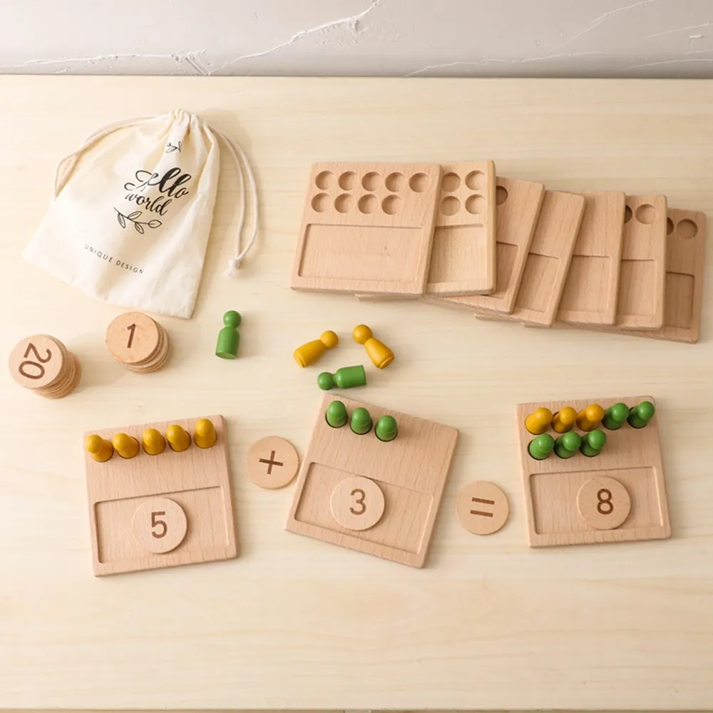 Dwustronna tablica kreślarska Montessori drewniana zabawka wielkie litery i małe litery numer zabawka do gry edukacyjnej produkt