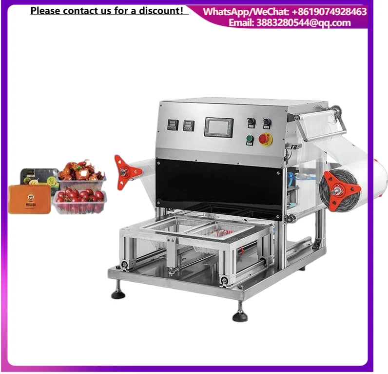 NWD High Performance Food Package MAP Tray Sealing Machine Manufacturers MAP With Pneumatic Operation