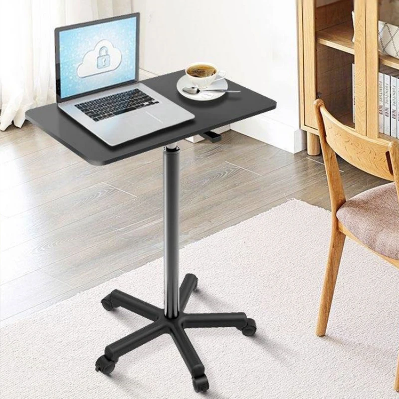 Movable Lifting Small Table Pulley Small Sofa Bedside Table Standing Upright Laptop Desk Office Desk Versatile