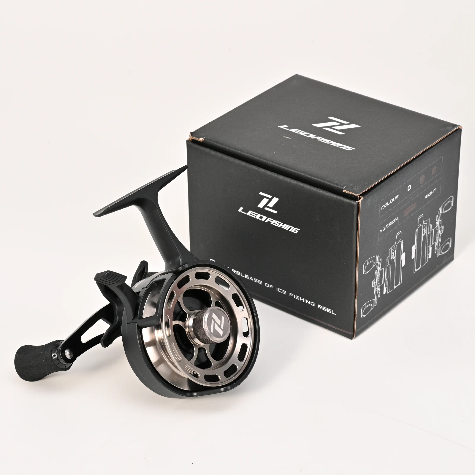 Kołowrotek CNC Raft Lure do łowienia pod lodem, kołowrotek baitcastingowy z szybkim zwalnianiem, metalowa szpula, płynna rolka, kołowrotek do przynęt, akcesoria do sprzętu wędkarskiego. — 2
