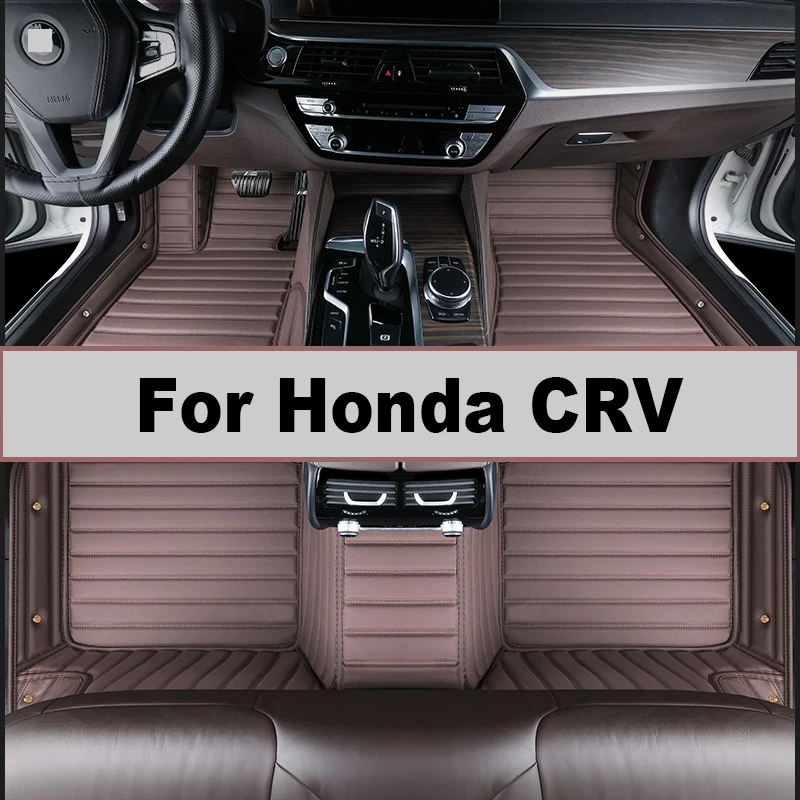 

WYM Car Floor Mats For Honda CRV 2007 2008 2009 2010 2011 Custom Foot Pads Automobile Carpet Cover interior accessories