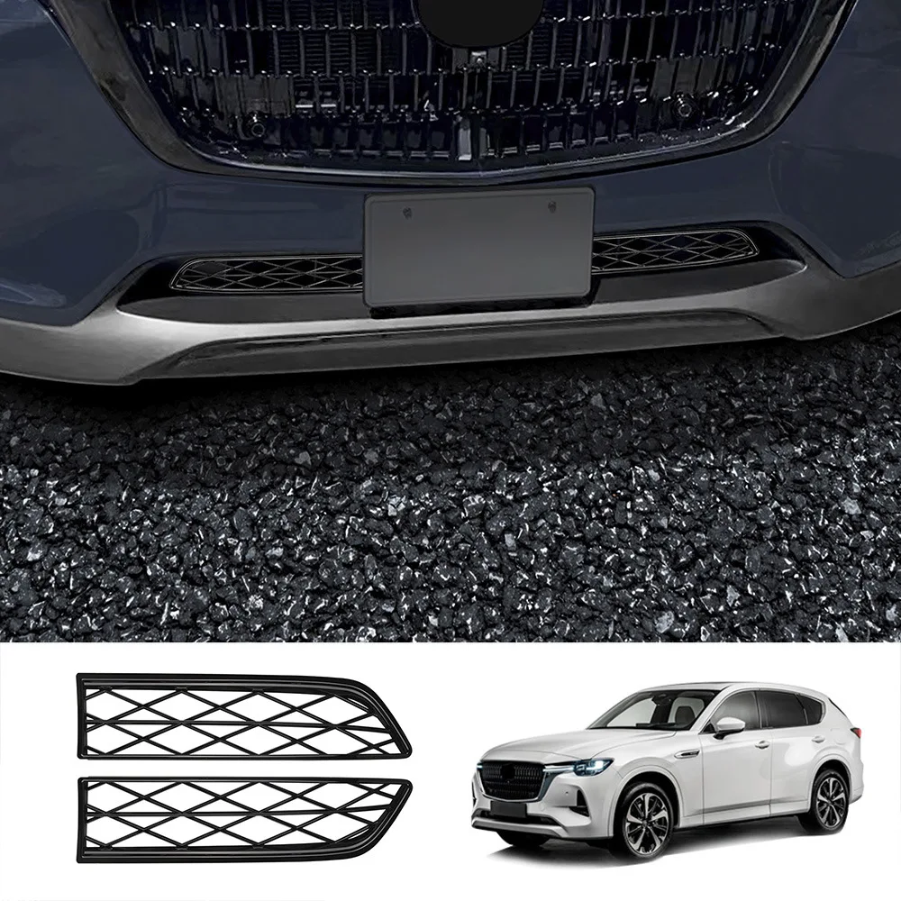 

Black Car Front Bumper Middle Mesh Grill Fit for Mazda cx-60 2022 Car Styling