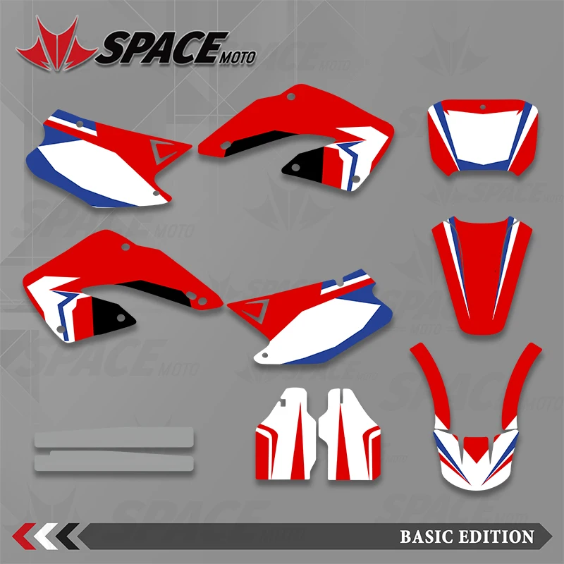 SPACE Custom Graphics Backgrounds Decal Stickers Kits for Honda 00-01 CR125 250