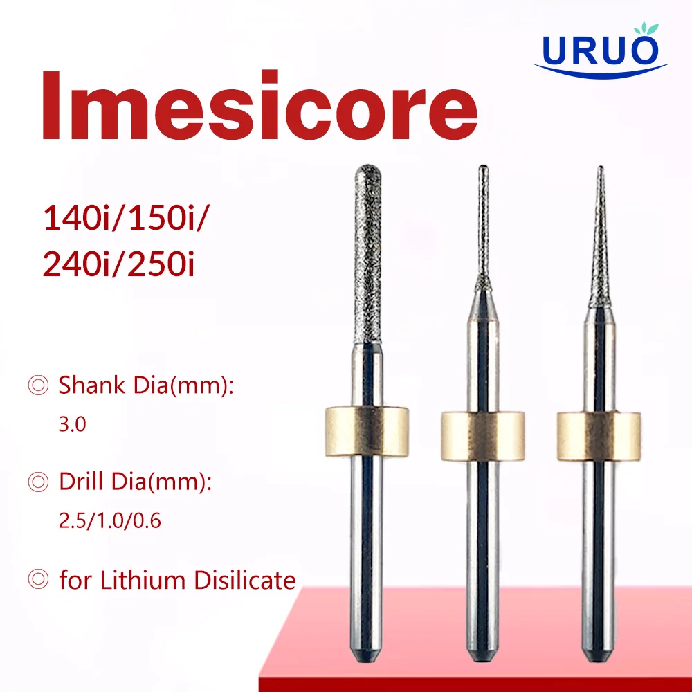 

Imesicore Dental Milling Burs for 140i/150i/240i/250i Grinding Tools for Lithium Disicalte Machine CAD CAM Materials