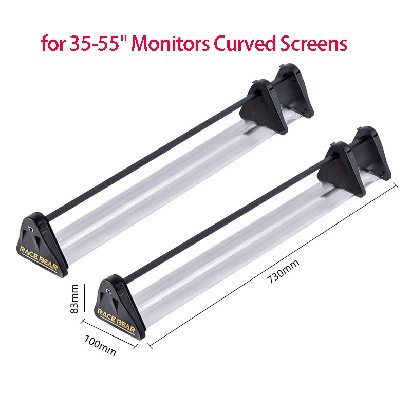 Simplayer 730mm/28.7" Bezel Free Kit (1 Pair of Longer Version) for 35-55" Monitors Curved Screens