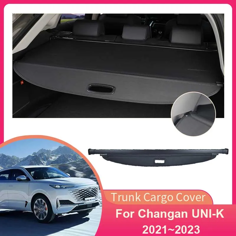 Trunk Cargo Covers for Changan UNI-K UNIK 2021 2022 2023 Rear Security Shield Shade Curtains Privacy Partition Board Accessories