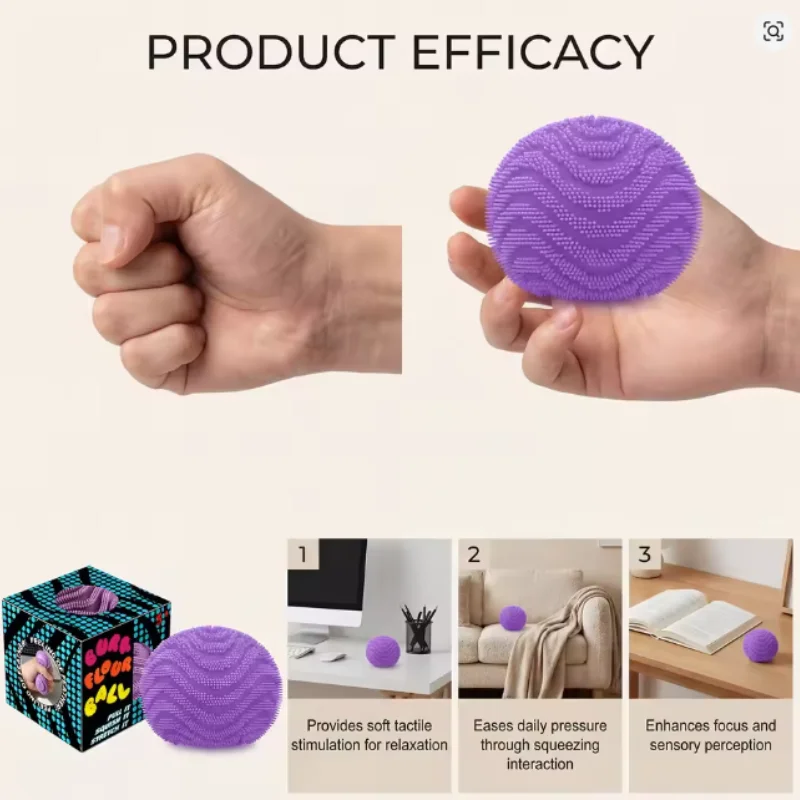 Nee doh wonder waves fuzz sensorische fidget bal stressverlichting_voghion.com