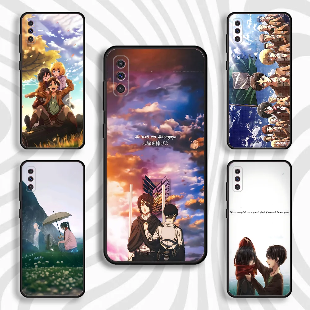 

A-Attack on T-Titan Mikasa Phone Case For Samsung S 25,24,23,22,30,21,10,9,Ultra,Plus,Lite,FE,4,5 G Black Soft Case