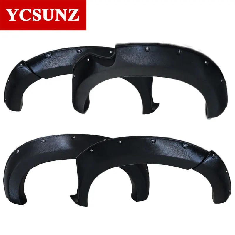 Wheel Arch 6 Inch Nuts Offroad Fender Flares Black Mudguards For Toyota Hilux Vigo Sr5 2012 2013 2014 Double Cabin