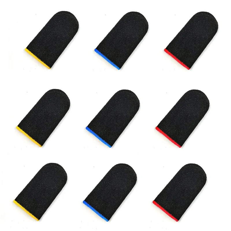 1 Pair Super Thin Gaming Finger Sleeve Cot Breathable Cotton Fingertips For Pubg Mobile Games Touch Screen Thumb Sleeves Caps