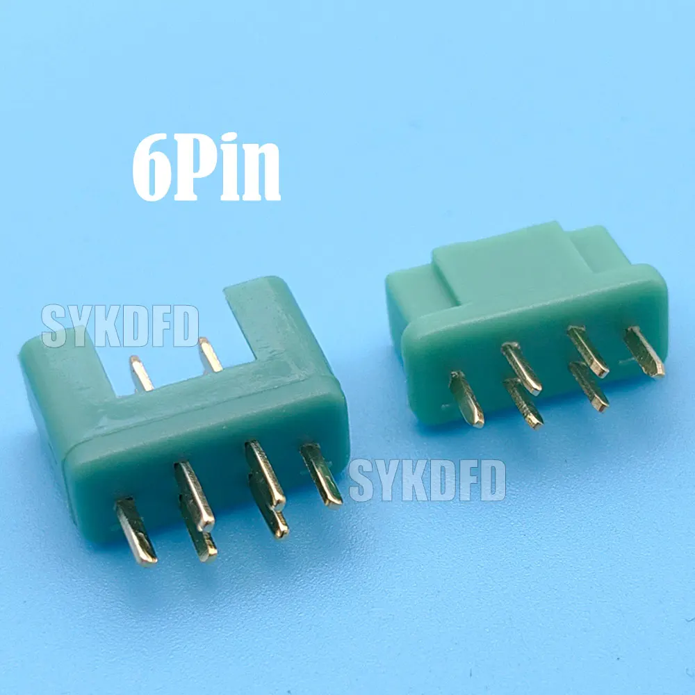 1/3/5PCS MPX6 MPX 6 Pin Male Female Plug Connector Gold Plating 30A Plug For RC Glider Plane Drone Toys DIY Tool Parts