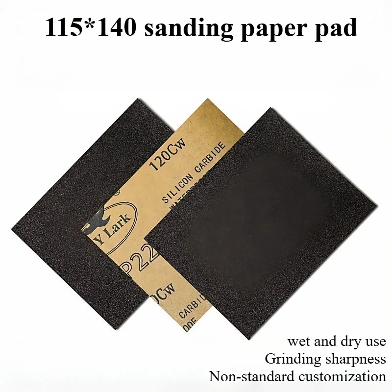 Sandpaper sheet 115 * 140MM square water grinding sandpaper, grinding wall furniture, woodworking polishing, customization