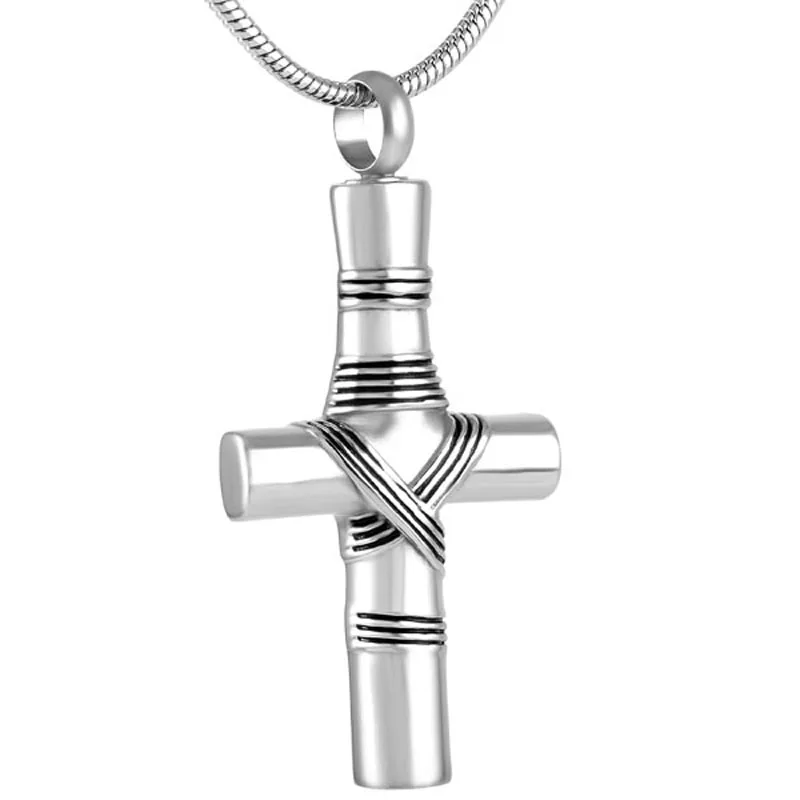 Binding the cross of the mummy, God bless me with simple style men's and women's jewelry, cremation jewelry pendant, stainless