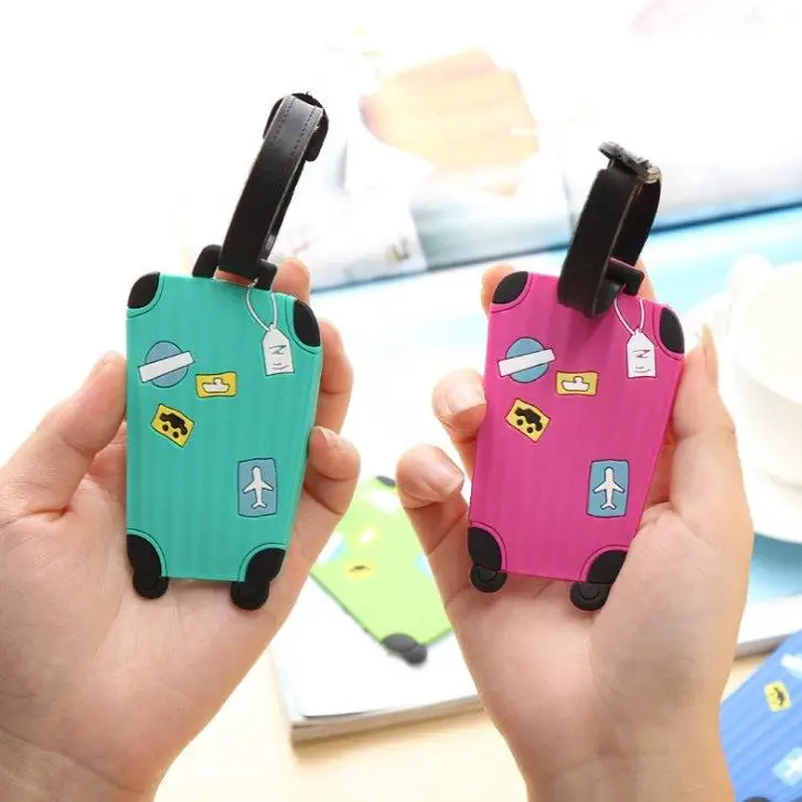 Soft Silicone Luggage Tag Personalized Shapes Travel Business Trip Checked Bag Hanging Tag ABEYINUOR Brand 2026 Autumn Collec...
