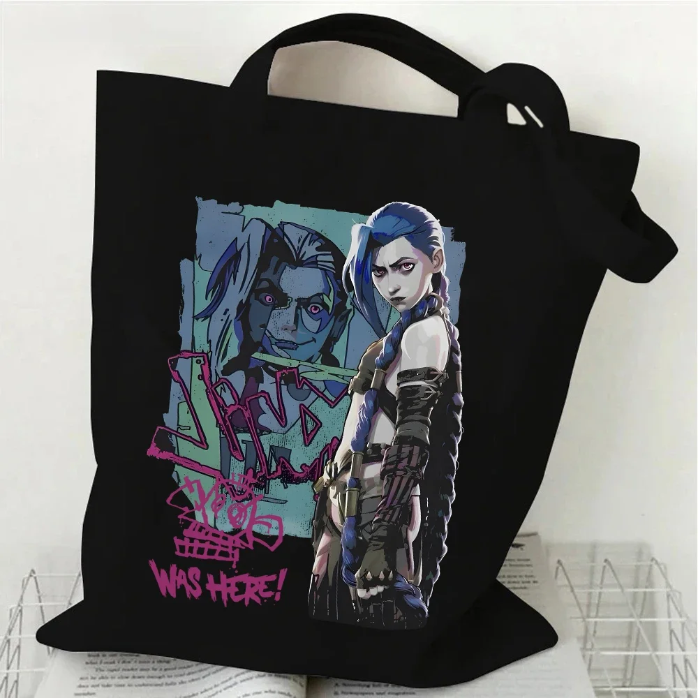 

Arcane-Jinx Canvas Bag for Women Shopper Handbags Environmental Storage Reusable Shoulder Tote Bag