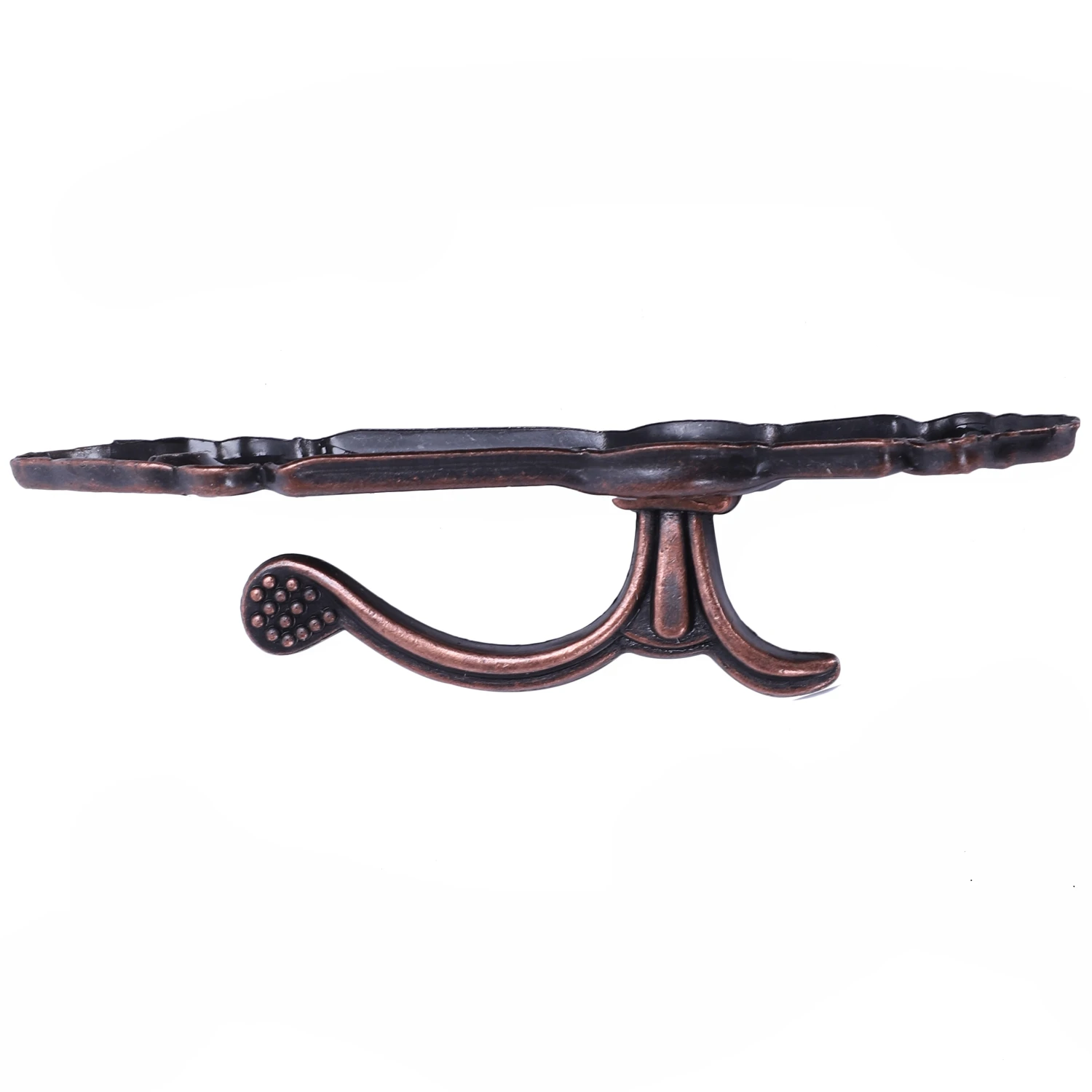 โลหะผ้าม่านพู่ Tie Back Tieback Mini Wall Hooks 2 ชิ้นสีแดงสีบรอนซ์