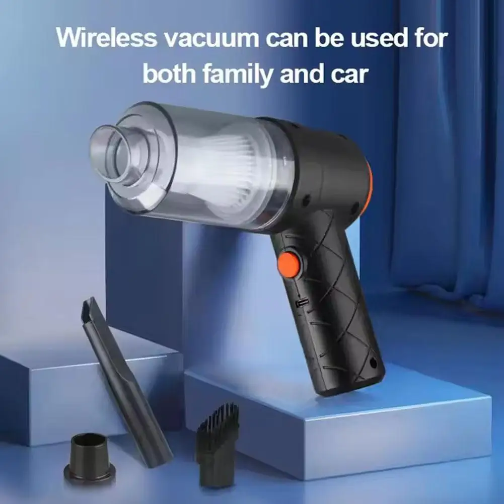 Handheld Car Vacuum Cleaner Portable Blowing Suction Integrated Mini Cordless Vacuum Cleaner For Home Car Lightweight Cleaner