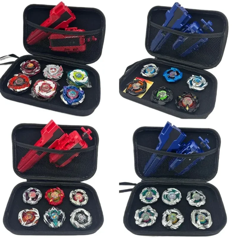 Generation Alloy Gyro New X Battle Player Set – 6 Alloy Tops  Set with Launchers Storage Bag Skills Games, Birthday Gifts