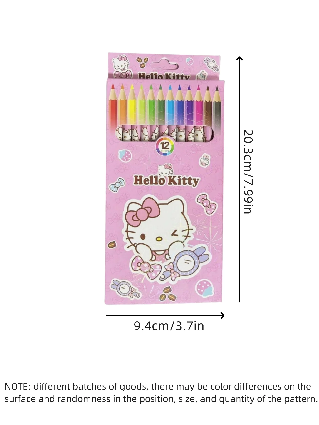 12 قطعة/صندوق سانريو هيلوكيتي قلم رصاص ملون 12 لونًا | أقلام رسم جرافيتي ماي ميلودي سينامورول للوازم الفنية للطلاب #2